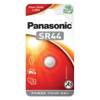 Buttoncell Panasonic SR44 357-303, 303-357, SR44,RW42, EPX76, AG13, D357 Pcs. 1