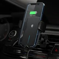 Car Mount Acefast  D1 Mount Holder Auto-Aligning and Wireless Charger 15W USB-C Black