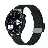 Smartwatch Maxcom FW58 Vanad Pro IP68 AMOLED 2000mAh 1.3” IPS Black Silicon and Steel Band