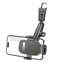 Car Mount Rearview Mirror Hoco H17 Waves 360° Rotation Black 4.7"-7"