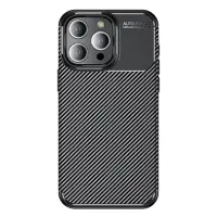 Case Ancus AutoFocus Carbon Fiber για Apple iPhone 15 Pro Black