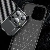 Case Ancus AutoFocus Carbon Fiber για Apple iPhone 15 Pro Black