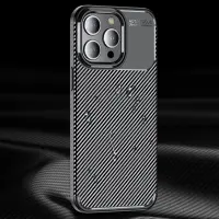 Case Ancus AutoFocus Carbon Fiber για Apple iPhone 15 Pro Black