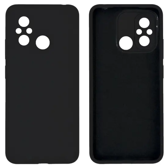 Case Ancus Silicon Liquid for Xiaomi Redmi 12C Black