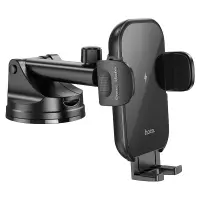 Car Mount Hoco HW5 Journey Black with Fast Wireless Charger up to 15W Black 4.5"-7"