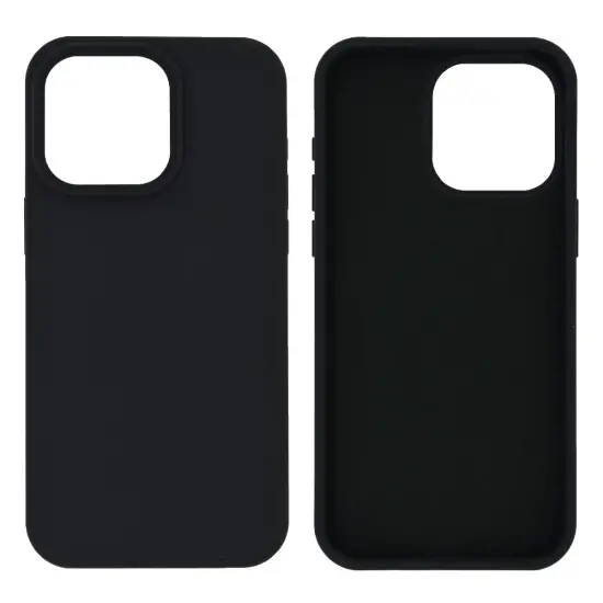 Case Ancus Silicon Liquid for Apple iPhone 15 Pro Max Black