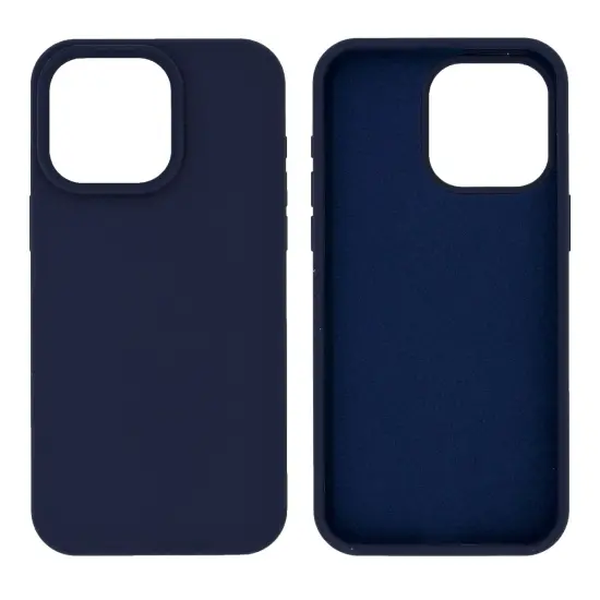 Case Ancus Silicon Liquid for Apple iPhone 15 Pro Max Dark Blue