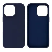 Case Ancus Silicon Liquid for Apple iPhone 15 Pro Max Dark Blue