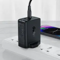 Travel Charger Acefast A44 Fast Charging 2xUSB-C PD65W USB-A GaN Black with UK Plug