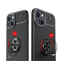 Case Ancus AutoFocus Shock Proof with Ring Holder για Apple iPhone 15 Black