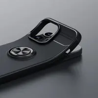 Case Ancus AutoFocus Shock Proof με Ring Holder για Apple iPhone 15 Pro Black