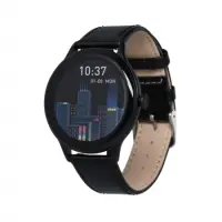 Smartwatch Maxcom FW48 Vanad Satin IP67 2000mAh 1.32” AMOLED Ecoleather Band Black