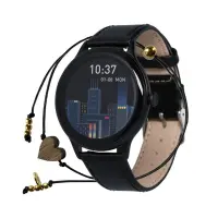 Smartwatch Maxcom FW48 Vanad Satin IP67 2000mAh 1.32” AMOLED Ecoleather Band Black