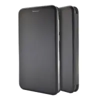 Book Case Ancus Magnetic Curve for Apple iPhone 15 Pro Max TPU Black