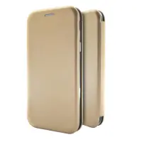 Book Case Ancus Magnetic Curve for Xiaomi Redmi 12 5G TPU Gold