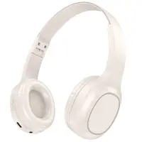 Wireless Stereo Headphone Hoco W46 Charm V5.3 200mAh AUX port White