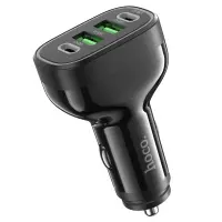 Car Charger Hoco NZ11 Guide 2 x USB-C 36W and 2 x USB 18W Black