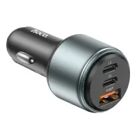 Car Charger Hoco NZ9 Galloper 95W 2xUSB-C PD65W PD30W and USB QC 18W Black