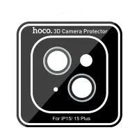 Camera Frame Film Hoco 3D Metal V12 Plus for Apple iPhone 15 / iPhone 15 Plus Black