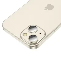 Camera Frame Film Hoco 3D Metal V13 for Apple iPhone 15 / iPhone 15 Plus Light Yellow