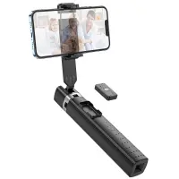 Four-Leg Holder and Selfie Stick Hoco K18 Wave for Devices 4.5"-7" 70mAh Height 97cm Black