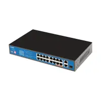 Ethernet Switch Ewind EW-S1619CF-AP 16x10/100Mbps + 2x100M RJ45+1x100/1000Mbps PoE with Gigabit SFP Uplink