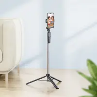 Holder and Selfie Stick Hoco K19 Soul Live Broadcast for Devices 4.5"-7" 70mAh Height 1.57m Black