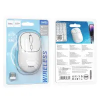 Wireless Mouse Hoco GM25 Royal Dual Mode 1600dpi 2.4GHz 4 Buttons Space White