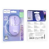 Wireless Mouse Hoco GM25 Royal Dual Mode 1600dpi 2.4GHz 4 Buttons Romantic Purple