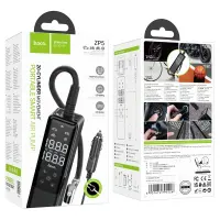 Smart Air Pump Hoco ZP5 May 3.5 bar Air Pressure with 4 Working Modes LED Display and Light 3m Cable Black