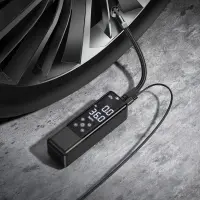 Smart Air Pump Hoco ZP5 May 3.5 bar Air Pressure with 4 Working Modes LED Display and Light 3m Cable Black