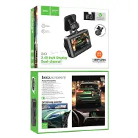 Windshield Cam Hoco DV3 1080p/30fps 200mAh WiFi FullHD Angle Lens 140° 2.45" Display Park/Night Mode and Rear Camera 720P