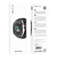 Smartwatch Hoco Y19 IP68 AMOLED Screen 1.96" 300mAh V5.2 with Call Function Metal Grey