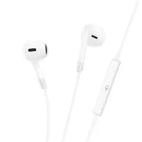 Hands Free Hoco M109 Earphones Stereo USB-C Compatible with All USB-C Devices White 1.2m