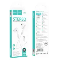 Hands Free Hoco M93 Earphones Stereo USB-C Compatible with All USB-C Devices White 1.2m