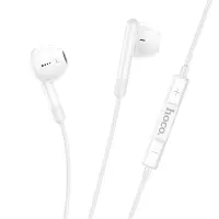 Hands Free Hoco M93 Earphones Stereo USB-C Compatible with All USB-C Devices White 1.2m