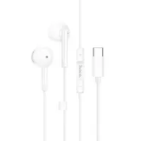 Hands Free Hoco M95 Earphones Stereo USB-C Compatible with All USB-C Devices White 1.2m