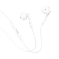 Hands Free Hoco M95 Earphones Stereo USB-C Compatible with All USB-C Devices White 1.2m