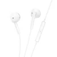 Hands Free Hoco M95 Earphones Stereo USB-C Compatible with All USB-C Devices White 1.2m