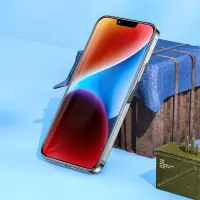 Tempered Glass Hoco Premium Series A34 9D Large Arc Dustproof Anti-glare 0.4mm για Apple iPhone 15