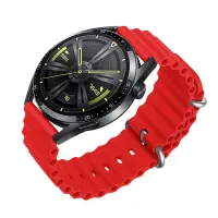 Watchband Hoco WH01 Flexible Series for Samsung Huawei Xiaomi Vivo OPPO etc 20mm Universal Red Silicon Band