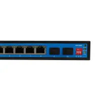 Ethernet Switch Ewind EW-S1910FG-DP 8xRJ45 10/100/1000Mbps + 2x1000Mbps  Giga PoE Switch with 2xGiga SFP IP30