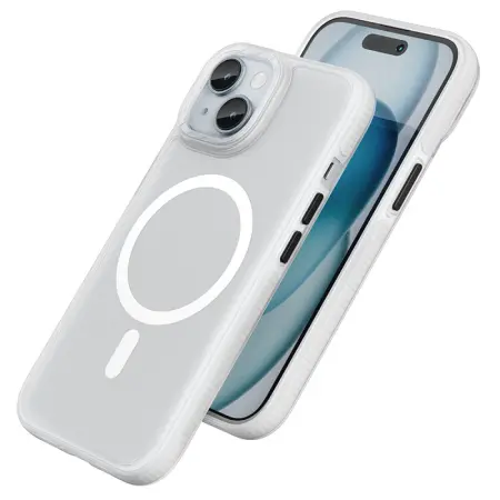 Case Hoco Premium Series Drop Proof Magnetic Mag-charge for Apple iPhone 15 White