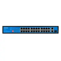 Ethernet Switch Ewind EW-S1927CG-AP-AT 24x10/100Mbps + 2x10/100/1000M RJ45 + 1x100/1000M Gigabit PoE Fiber Switch