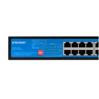 Ethernet Switch Ewind EW-S1927CG-AP-AT 24x10/100Mbps + 2x10/100/1000M RJ45 + 1x100/1000M Gigabit PoE Fiber Switch