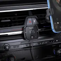 Bluetooth FM Transmitter Hoco E65 Unity MicroSD 32W+3.5mm Jack Playback v5.0 LED Display Black 1.1m