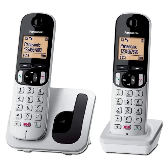 Dect/Gap Panasonic KX-TGC252 EU DUO with Eco Function Block Button and Speaker Phone Silver