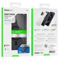 Case Hoco Premium Series Drop Proof Magnetic Mag-charge for Apple iPhone 15 Plus Black