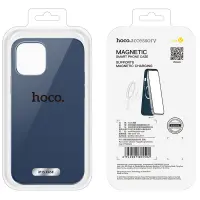 Case Hoco Pure Series Silicone Magnetic for Apple iPhone 15 Blue