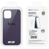 Case Hoco Magnetic Series Liquid Silicone with MagSafe for Apple iPhone 15 Purple